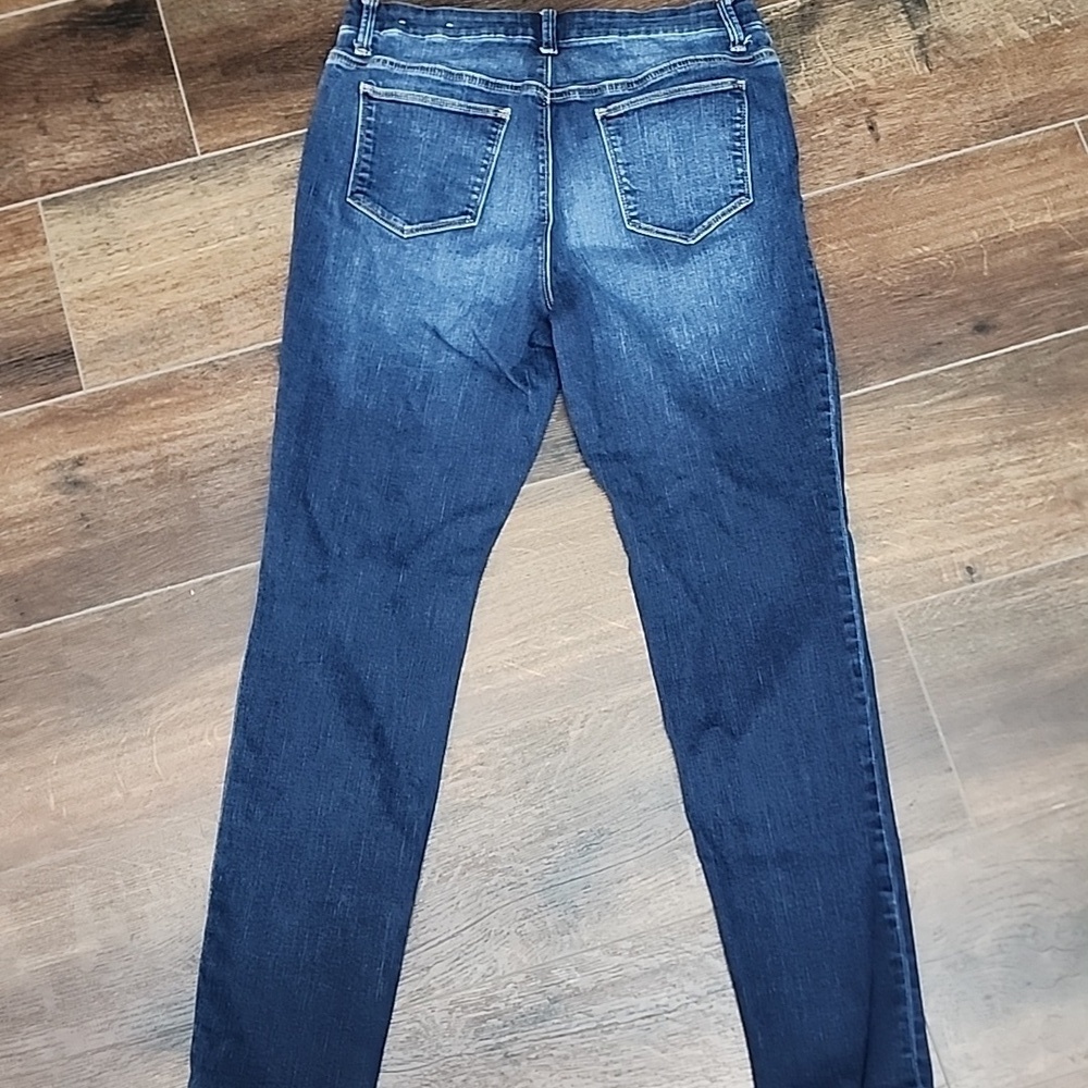 Chico Platinum Blue Jeggings sz 1 (8) - Picture 6 of 11